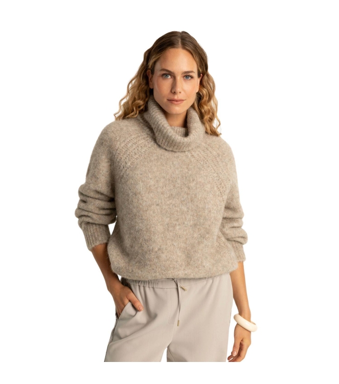 Expresso Pullover collar fancy raglan EX214Silver Sand