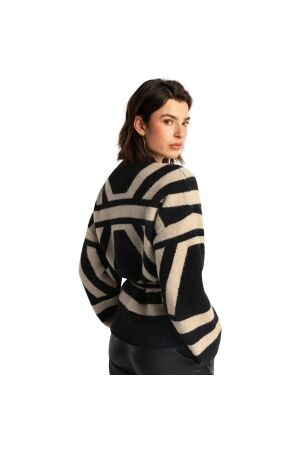 Expresso Cardigan jacquard EX900Black