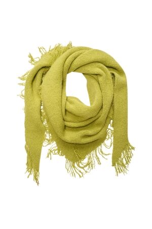 Expresso Shawl woven triangle with fringes EX512 Laurel