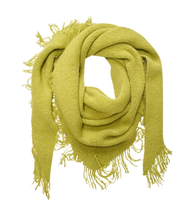 Expresso Shawl woven triangle with fringes EX512 Laurel