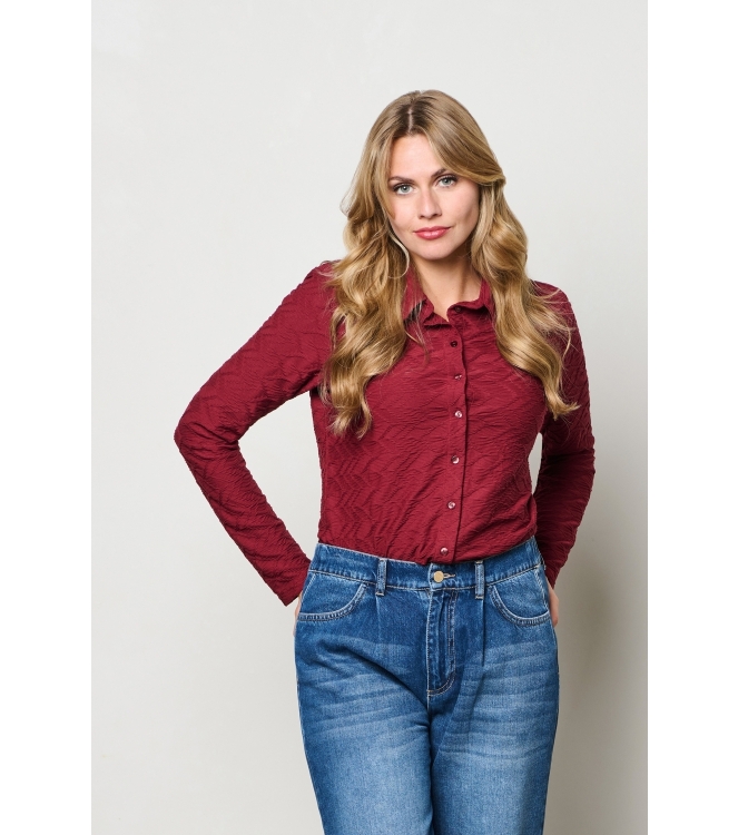 Co Woman LOTTE JACQUARD 56080 lw-wine red