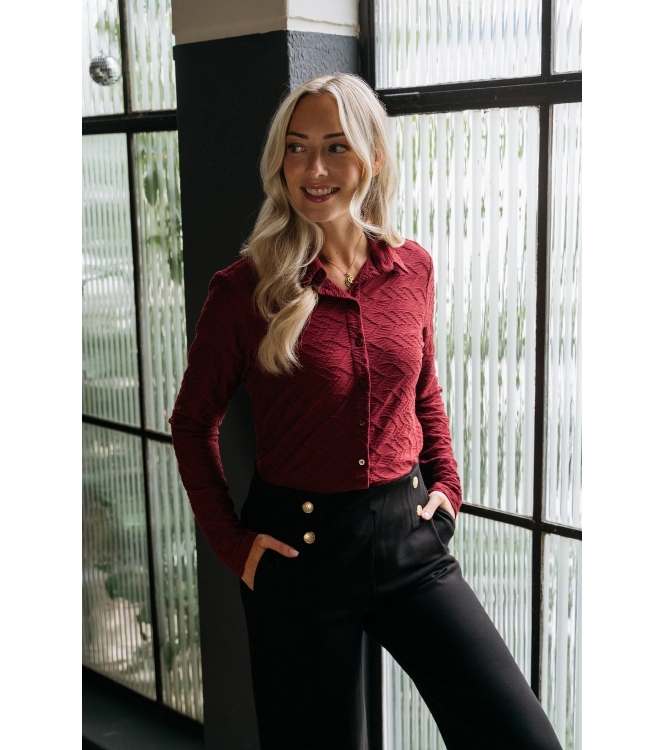 Co Woman LOTTE JACQUARD 56080 lw-wine red