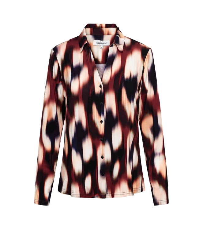 Co Woman VAYEN FADED BIG 56085 lw-wine red multi