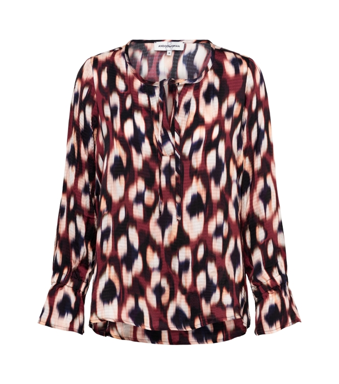 Co Woman MELINA FADED SMALL 56085 lw-wine red multi