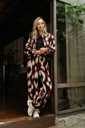 Co Woman DAWN FADED BIG 56085 lw-wine red multi