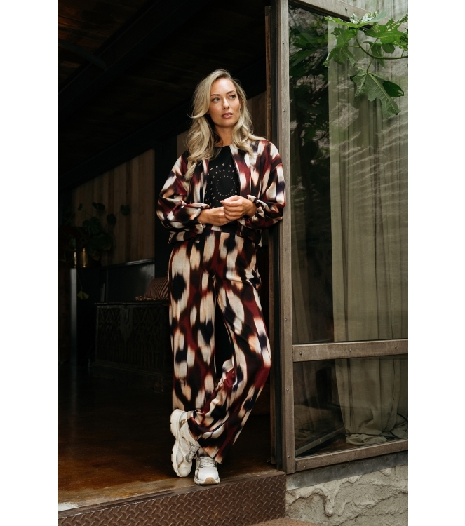 Co Woman DAWN FADED BIG 56085 lw-wine red multi