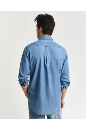 Gant Regular Fit Indigo Shirt 980 semi light blue