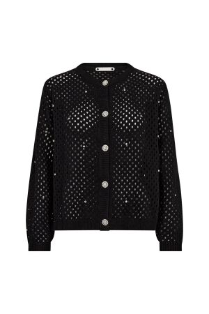 Co Couture HoopaCC krystal cardigan 96 Black