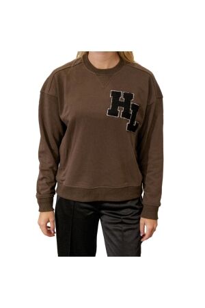 Haute L Amitie HL badge sweat Mocca