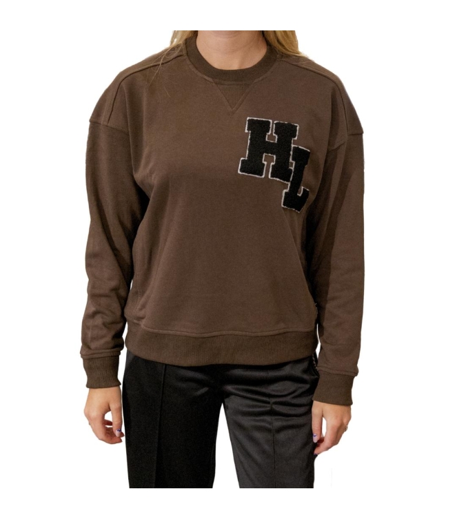 Haute L Amitie HL badge sweat Mocca