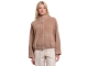 Rino en Pelle Boxy jacket with closure 10997 rosy brown