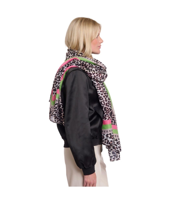 Rino en Pelle Scarf with leopard print 8980 leopard