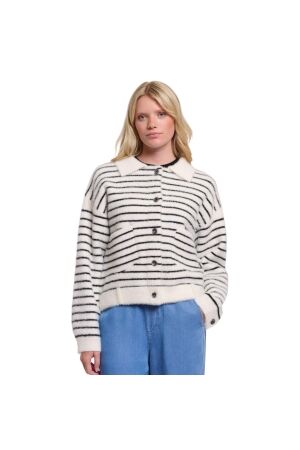 Rino en Pelle Boxy jacket 11041 black white striped