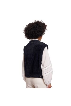 Rino en Pelle Short waistcoat 9900 black