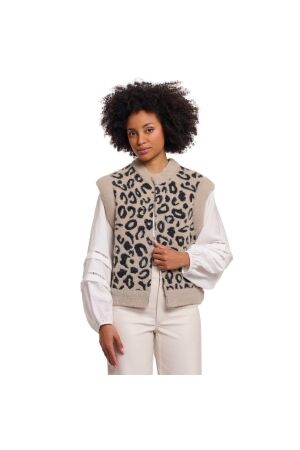 Rino en Pelle Short waistcoat 11066 desert leopard