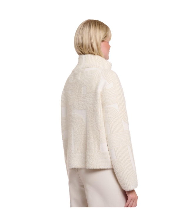 Rino en Pelle Short double breasted jacket 11063 birch labyrinth