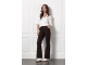 Studio Anneloes Flair bonded trousers 8700 espresso
