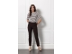 Studio Anneloes Anne bonded trousers 8700 espresso