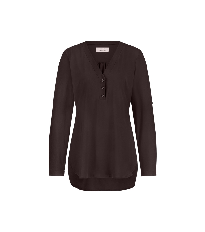 Studio Anneloes Evi blouse 8700 espresso