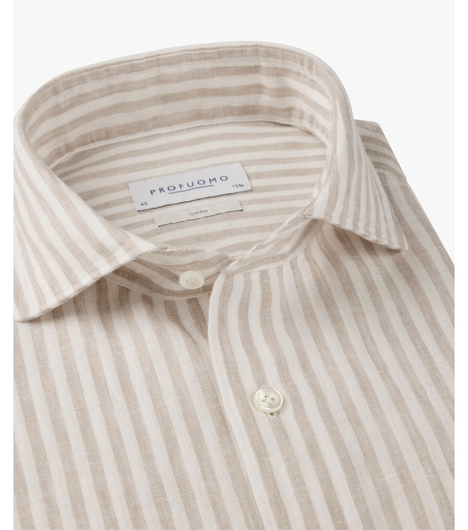 Profuomo SHIRT CUTAWAY SF BEIGE FBeige