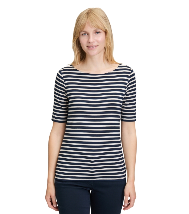 Betty Barclay Shirt Kurz 1/2 Arm 8878 darkblue/beige