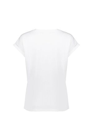 Geisha T-shirt embroidered word 000011 Off white