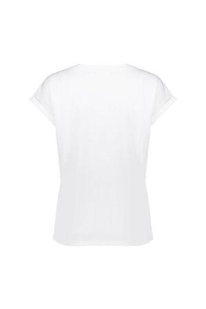 Geisha T-shirt embroidered word 10 Off white