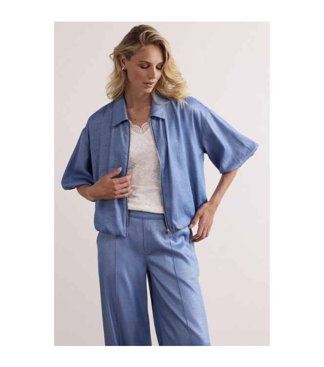 Tramontana Balloon-Shaped Coated Jacket 005042 Breezy blue