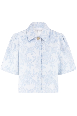 Tramontana Denim Jacquard Jacket 000043 Light indigo denim