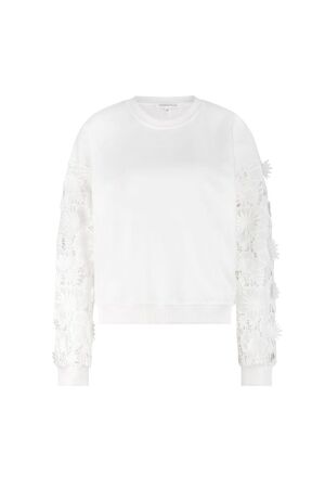 Tramontana Fabric Mix Sweater 001100 Off White