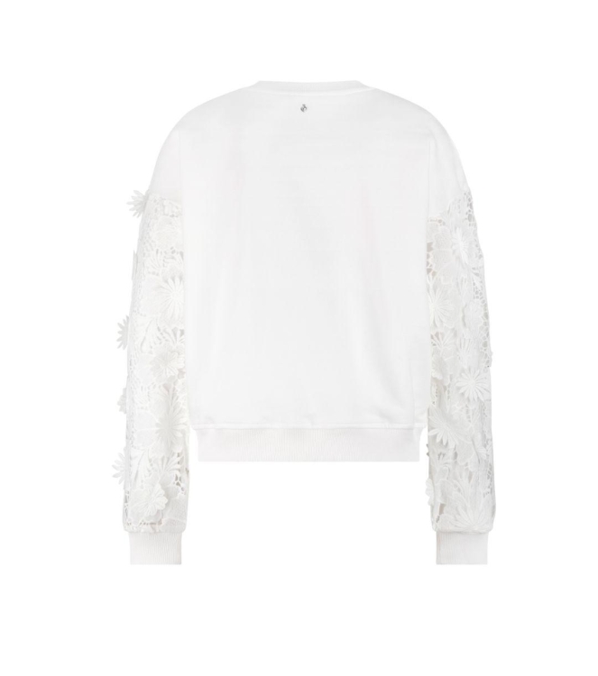 Tramontana Fabric Mix Sweater 001100 Off White