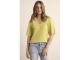 Tramontana V-Neck Jumper Lurex 005795 Celery