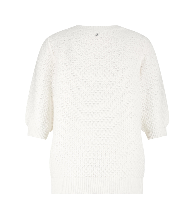 Tramontana Sequin Short-Sleeve Jumper 001100 Off white