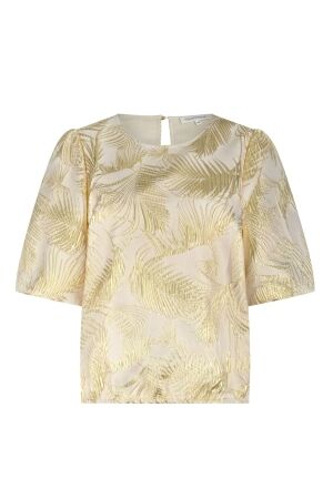 Tramontana Palm Jacquard Top 006803 Stone jacquard