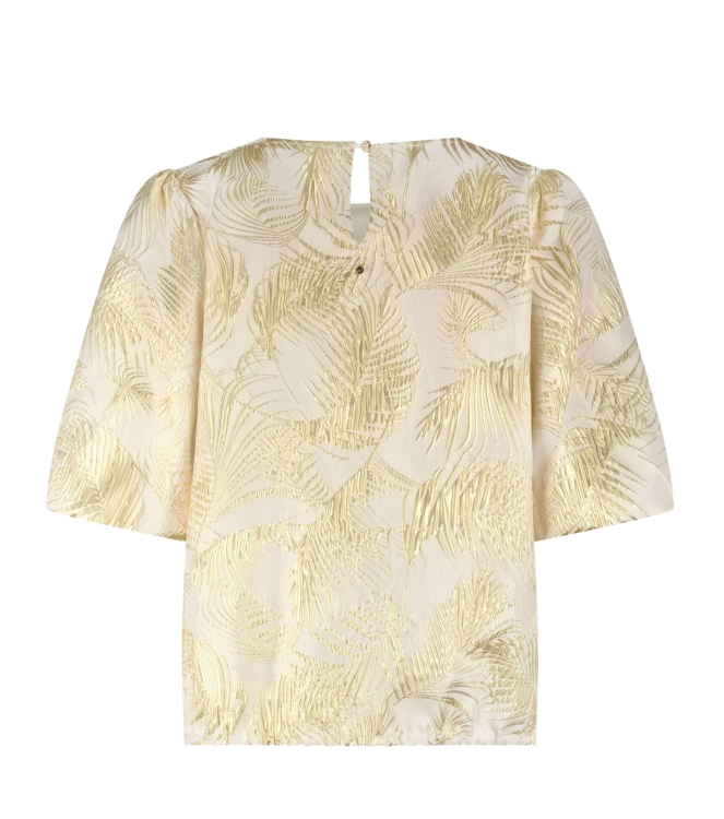 Tramontana Palm Jacquard Top 006803 Stone jacquard