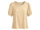 Tramontana Coated Puff-Sleeve T-Shirt 001225 Pebble