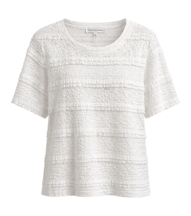 Tramontana Fancy Stretch T-Shirt 001100 Off White