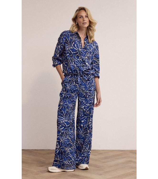 Tramontana Trousers Ink Bloom 099999 Print ink