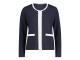 Betty Barclay Shirt Jacke Kurz 1/1 Arm 8911 Patch dark blue/cream