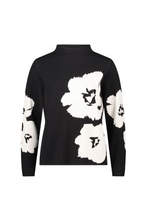 Betty Barclay Strickpullover Kurz 1/1 Arm 9911 Patch black/cream