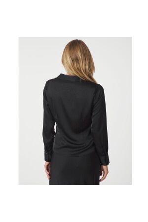 Neo Noir Christy heavy sateen bedaz shirt 100 Black