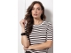 Studio Anneloes Luna ssl stripe pullover 1187 off white/espresso