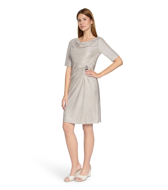 Vera Mont Kleid Kurz 1/2 Arm 1895 Cream/silver