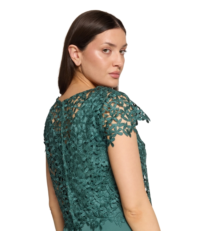 Vera Mont Kleid Kurz 3/4 Arm 5609 Dark emerald