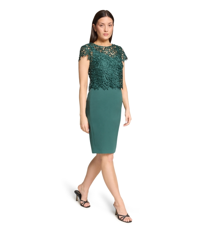 Vera Mont Kleid Kurz 3/4 Arm 5609 Dark emerald