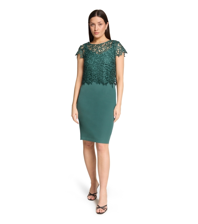 Vera Mont Kleid Kurz 3/4 Arm 5609 Dark emerald
