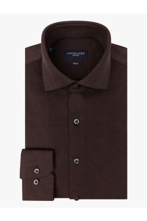 Cavallaro Piquo Shirt 899000 Dark brown