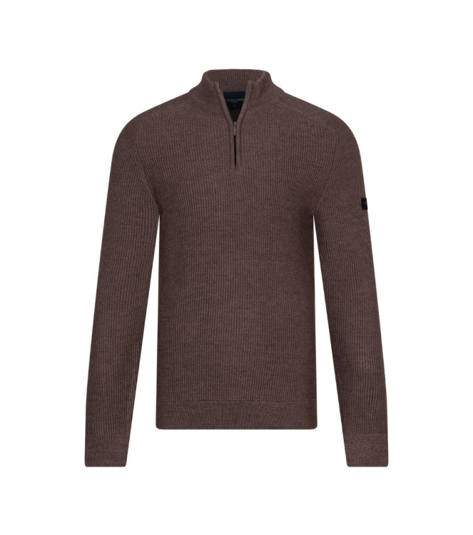 Cavallaro Sagio Half Zip Pullover 84000 Taupe