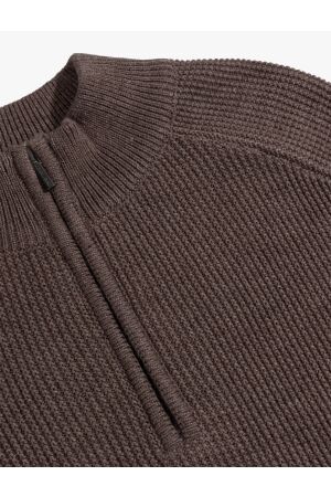 Cavallaro Sagio Half Zip Pullover 84000 Taupe