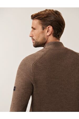 Cavallaro Sagio Half Zip Pullover 84000 Taupe